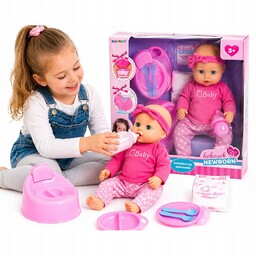 New Born Lalka Sikająca Z Nocnikiem Bobas Bobasek