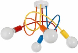 Sufitowa lampa do pokoju dziecięcego VEN W-LOOP/4 MIX