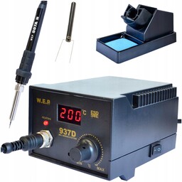 Stacja lutownicza grotowa Hotair Wep 937D 60W Led,