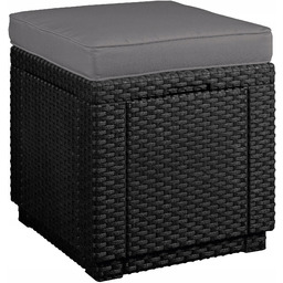 Cube Stolik Skrzynia Rattan efekt Pufa Poduszka