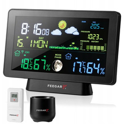 Stacja pogodowa pogody bezprzewodowa Feegar Rain 7,5'' Deszczomierz