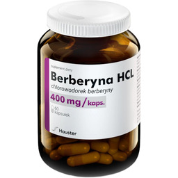 Hauster Berberyna HCl 400 mg, 60 kapsułek