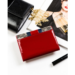 Portfel skórzany Peterson bordowy PTN ST-445