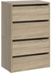 Szafka na buty, 4 półki, Modo, 60x36x88 cm,