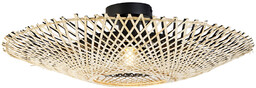 QAZQA Orientalna lampa sufitowa rattanowa 50 cm -