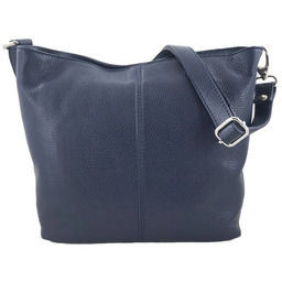 Listonoszka skórzana BARBERINI''S granatowa 12-4