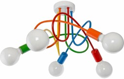 Dziecięca lampa sufitowa VEN W-LOOP/5 MIX spirala kolorowy
