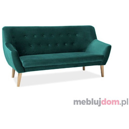 Sofa NORDIC 3 Signal Velvet Bluvel 78 ciemnozielony