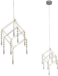 Glamour LAMPA wisząca ARANEUS 6117842 Nave metalowa OPRAWA