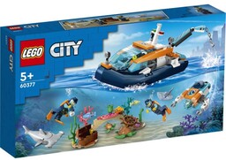 Lego City Łódź do nurkowania badacza 60377