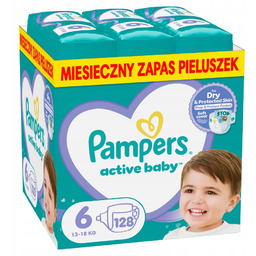 Pampers Active Baby rozmiar 6 128 pieluszki 13kg-18kg