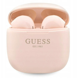 Słuchawki Bluetooth Guess Tws z stacją dokującą Różowe