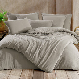 4Home Pościel muślinowa Sand, jasnoszary, 220 x 200