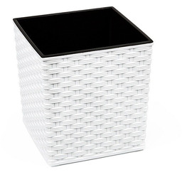 Donica JUKA 250x250 rattan - biały