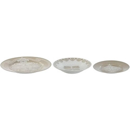 Home ESPRIT Niebieski beżowy Porcelana zestaw obiadowy 18-częściowy