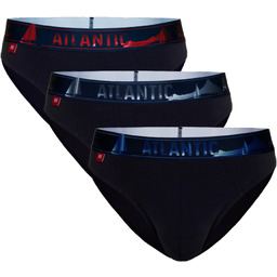 Slipy męskie Atlantic 3MP-139 Sport 3-pak granatowe
