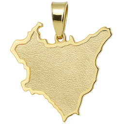 Zawieszka mapa Polski przedwojenna srebrna pozłacana