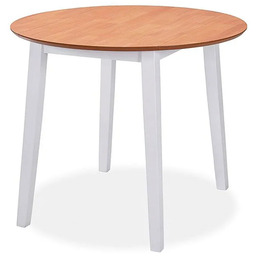 Edinos Okrągły stół składany - biały + brąz