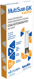 MultiSure GK Ketone, paski testowe do monitorowania stężenia