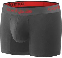 COMFYBALLS Bokserki LONG COTTON szaro-czerwone