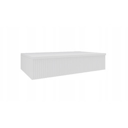 Toaletka wisząca Elegance konsola Biała ryfle 80cm szuflady