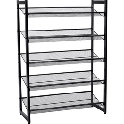 Elior Metalowy regał z 5 regulowanymi półkami C0-H80