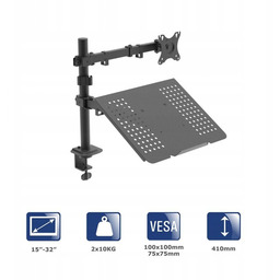 Uchwyt biurkowy do monitora i laptopa Akyga AK-MB-04