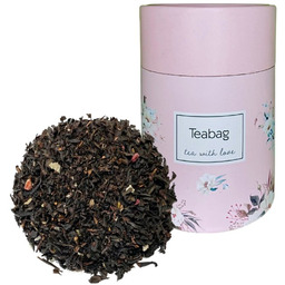 Czarna herbata Raspberry Lavender 50g - Różowa tuba