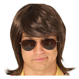 Peruka męska brązowa Disco