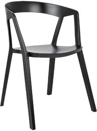 Minimalistyczne krzesło Vibia 210-APP.BLACK King Home czarne