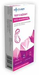 Test ciążowy hCG strumieniowy, 1 sztuka /Diather/