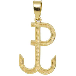 Zawieszka Polska Walcząca srebrna pozłacana