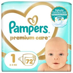 PAMPERS Pieluchy Premium Care Rozmiar 1 (72 szt.)