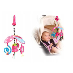 Tiny Love Karuzela Kompaktowa Przenośna na Klips Róż