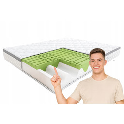 Materac Hilding Rock&Roll piankowy 120x200 cm dwustronny pokrowiec