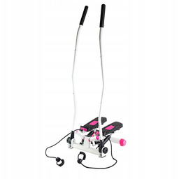 S3085 Różowo-biały Stepper Skośny Z Ramionami I Linkami