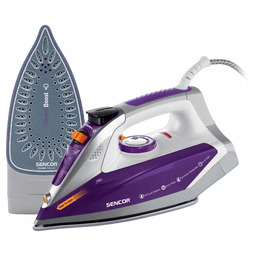 Lekkie żelazko parowe 2400W 200ml funkcja samoczyszczenia Sencor