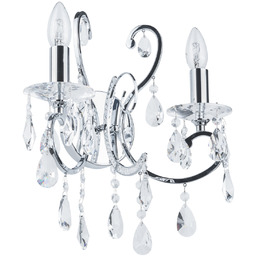 Italux kinkiet lampa ścienna Barocco Chrome MB72709-2A chrom