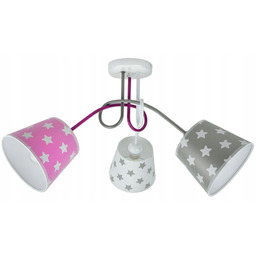 Lampa dziecięca sufitowa plafon abażur Gwiazdki Star Led