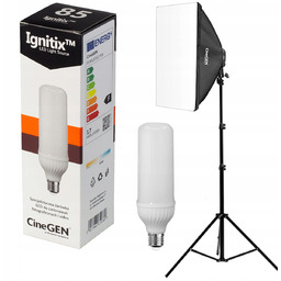 Zestaw foto Softbox 40x40cm 85W statyw studio