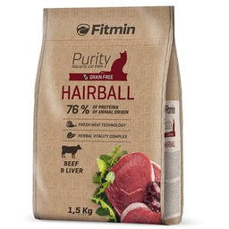 FITMIN Karma dla kota Purity Hairball Wołowina