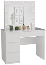 Toaletka z lustrem, biurko, lewe, Mijas, 98x51x146 cm,