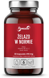 Panaseus Żelazo w normie, 50 kapsułek