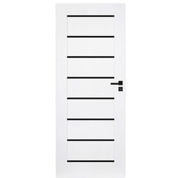 Drzwi pokojowe PRIM białe 80 lewe