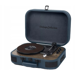 Gramofon Muse MT-201 Ob Niebieski Manualny Bluetooth Usb