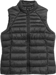 Kamizelka pikowana damska 4F AW23TVESF072 - czarna XS