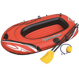 Ponton dmuchany z wiosłami i pompą 186 x