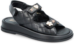 Sandały na rzep z ozdobami - TYMOTEO G1059