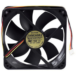 Gembird Wentylator 120x120x25mm 3-pin BALL obud/zasilacz