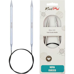 KnitPro K12242 druty do robienia na drutach, srebrne,